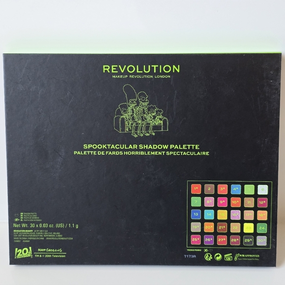 NEW Revolution x The Simpsons Treehouse of Horror Spooktacular Palette -30 Color - Picture 3 of 4